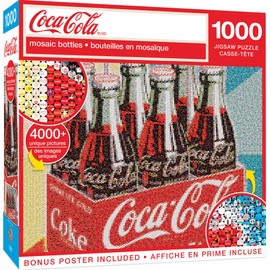 Masterpieces 1000 Piece Jigsaw Puzzle For Adults and Families - Coca-Cola Photomosaic Bottles - 19.25"x26.75"