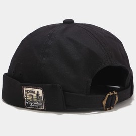 Docker Cap, Sailor Hat, Docker Hat, Trawler Fisherman Hat, Without Peak, Roll Cap, Watch Cap, Commando Work Beanie, Corduroy, Docker, Leon, Brimless Hat, Rolled Cuff Harbour Hat, Denim black