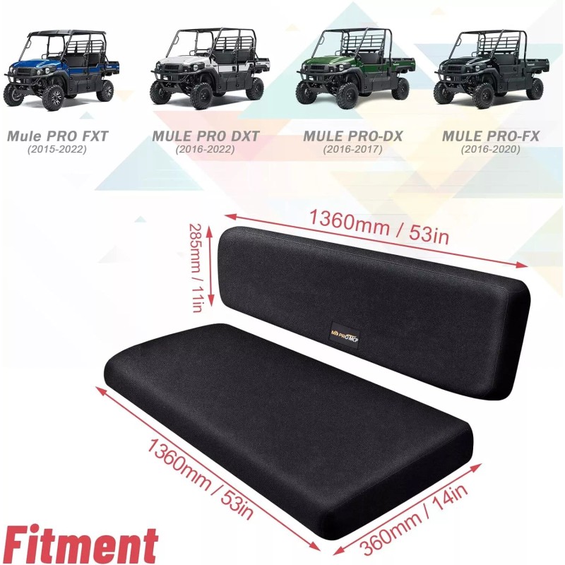 MOMIRAC 2 Set UTV Front & Rear Seat Covers For