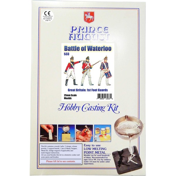 Prince August Hobby Casting Starter Kit - British Foot Guards Battle of Waterloo