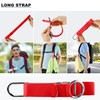 Elastic Jacket Gripper Travel Strap with D-Ring Hooks and Buckle,