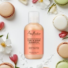 SheaMoisture Coconut & Hibiscus Curl & Shine Shampoo For Thick Curly Hair - Size: 3.2 fl oz