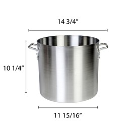 Thunder Group 16 Quart Aluminium Stock Pot