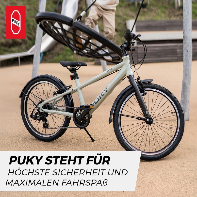 PUKY LS-PRO 24 Bicycle Mudguard Set, Black, Lightweight and Robust,