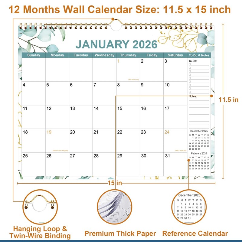 2026 Calendar - Calendar 2026 from January 2026 - December