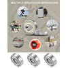 20 PCS Longboard Integrated Bearing 608-ZZ,Skateboard Wheel Bearing Inline Roller