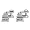 HAIWEN Pair of Stainless Steel 316 Swivel Bimini Top Deck