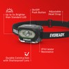 Rechargeable LED Headlamps by Eveready (2-Pack), IPX4 Water Resistant Head