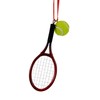 Kurt Adler Tennis Racket with Ball Christmas Ornament