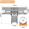 PETCHOR 8 Packs W10350375 Dishwasher Adjuster, W10195840 Upper Rack Parts,