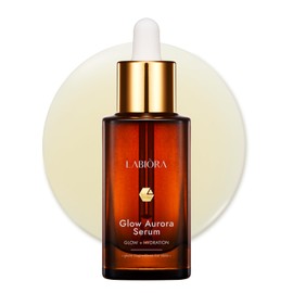 Labiora Glow Aurora Serum – Niacinamide Face Serum with Hyaluronic Acid & Lutein for Hydrated, Radiant, Dewy & Glassy-Looking Skin, Korean Skin Care for Daily Use, 1.01 fl oz / 30ml