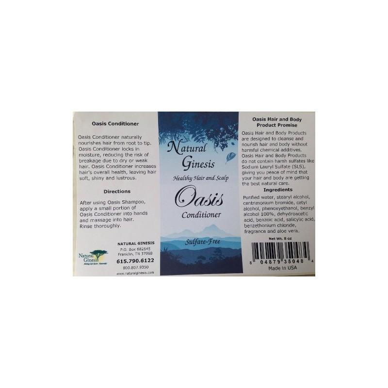 Natural Ginesis Oasis Conditioner - 128 oz
