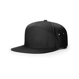 Richardson 257 7 Panel Twill Strapback Hat - Black, OSFM