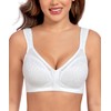 Curyon Women's Front Closure Back Support Minimizer Bra Full Figure