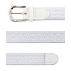 Streeze 30mm Stretch Braided Elastic Belt with Silver Metal Buckle