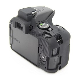 kinokoo NIKON デジタル一眼レフカメラ D5500 D5600専用 シリコンカバー カメラケース カメラカバー (ブラック)