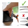 Fiskars Scherenschärfer, Für Rechtshänderscheren, Keramik-Schleifköpfe/Kunststoff-Gehäuse, Schwarz/Grau, 1005137