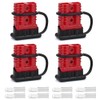 Uddick 4PCS 175A 1/0-4 Gauge Battery Cable Quick Connect/Disconnect Connector