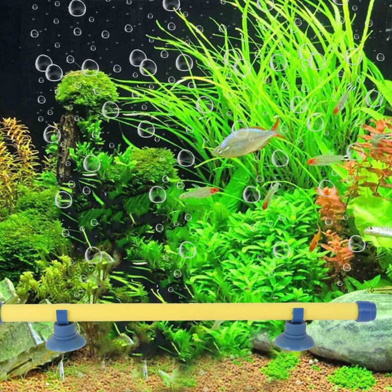 FRCOLOR Fish Tank Oxygen Strip 10 Air Stone Yellow with