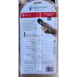 The Singing Machine Singing Machine  Microphone SMM 214 NEW, Unidirectional Wired & Adapter