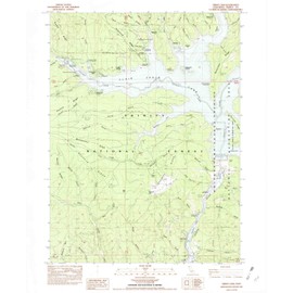 YellowMaps Trinity Dam CA topo map, 1:24000 Scale, 7.5 X 7.5 Minute, Historical, 1982, Updated 1982, 26.7 x 22 in - Tyvek