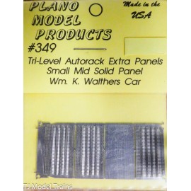 Plano #349 (HO Scale) Tri-Level Autorack Extra Panels Small Mid Solid Panel