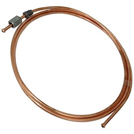 Aerzetix C42581 Brake Pipe Copper 250 cm Diameter 4.76 mm with Connectors F10 x 1 / M10 x 1