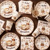 A Baby is Brewing Tableware Set, Coffee Theme Baby Shower