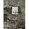 Unbranded ETERNAL MEMORIES JEWELRY SET SILVERTONED NECKLACE & EARRINGS BLUE