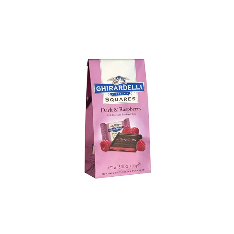 Ghirardelli Dark Chocolate with Raspberry Filling Squares 6.38 oz