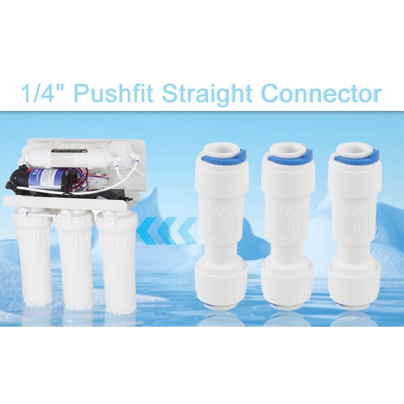 Pxyelec 5pcs 1/4inch One Way Non-Return Valve for RO Pure