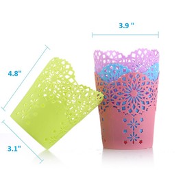 Pen Pencil Holder Cup,Colorful Office Desktop Storage Organizer Pen Pencil Holder Basket, Pack of 4