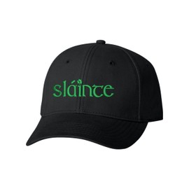 One Size Black Baseball Slainte St Patricks Day Irish Cheers Embroidered Dad Hat Structured Cap