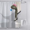 HARLUE Funny Dinosaur Shower Curtain Bathroom Curtain with Hook Cartoon