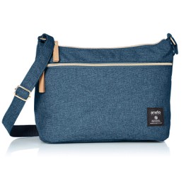 Anello Grande GT-C3362 CLP Classic Heathered Poly Mini Shoulder Bag, Dark Blue
