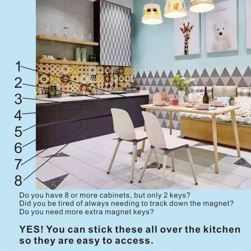 Cerraduras Magnéticas For Gabinetes A Prueba De Bebés