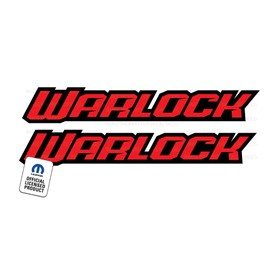 Decal Mods Warlock Bedside Graphic Decal/Sticker fits Dodge Ram (Set of 2) Red & Black - FRBO | FD3R0