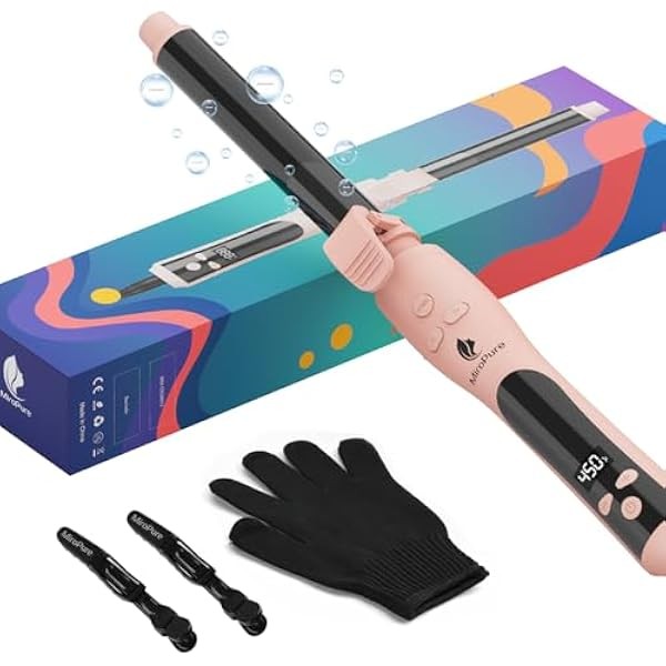 MiroPure Automatic Curling Iron, 1 Inch Ionic Hair Curler, Self