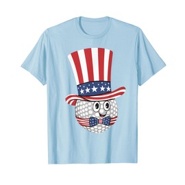Fun Patriotic Dotted Cartoon Character T-Shirt for Women Kids Men
