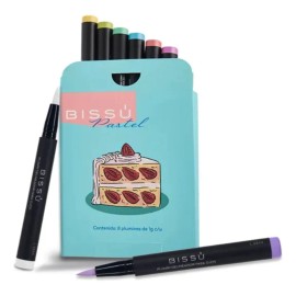 Kit Plumín Delineador Para Ojos Tonos Pastel Bissú