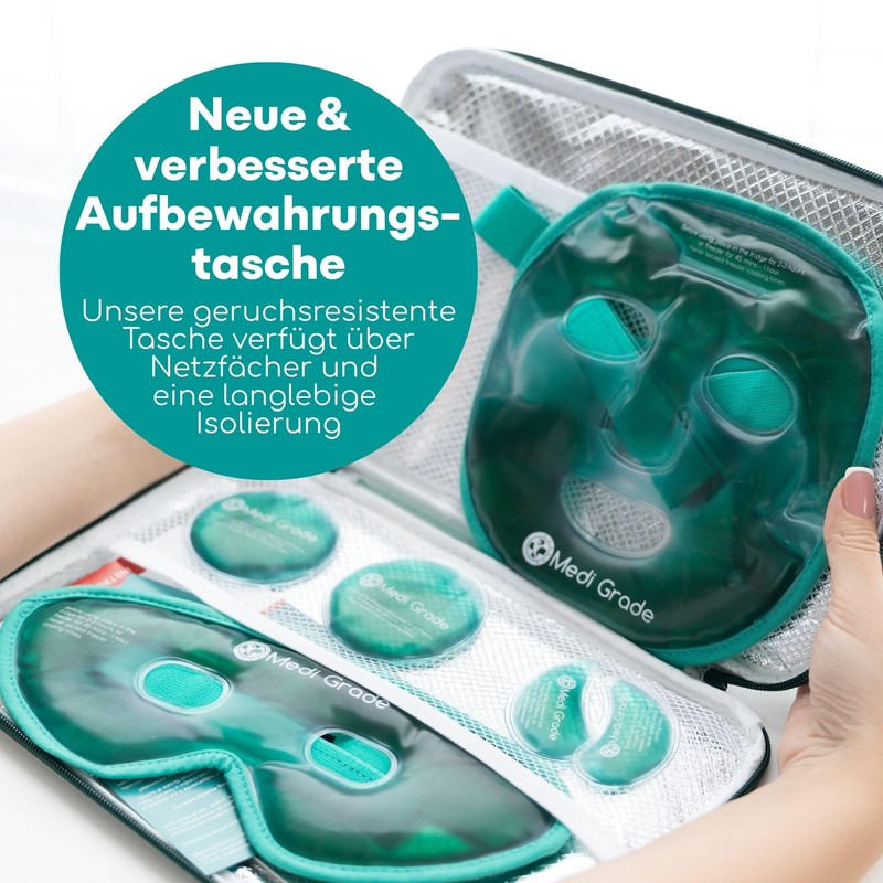 Medi Grade Cooling Mask for Face Eyes in Set, Refreshing