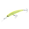Yo-Zuri Crystal 3D Minnow Deep Diver Lure, Chartreuse Silver, 5-1/4-Inch