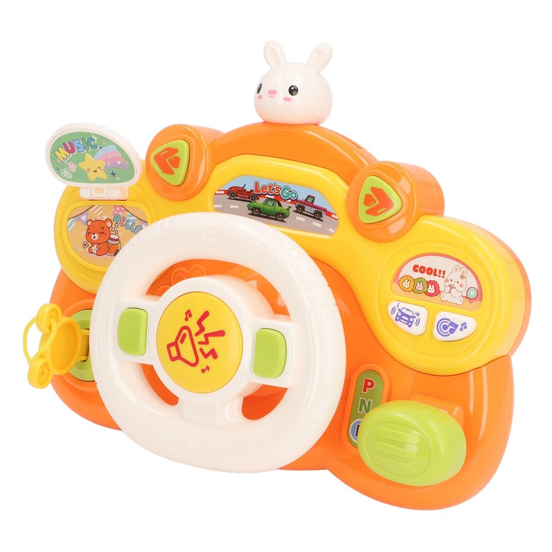 Baby Steering Wheel Toy Multifuntional Lighting Effects Educational Musical Steering