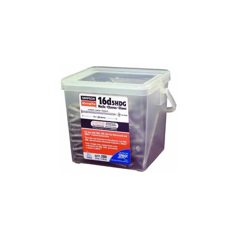 Simpson Strong-Tie 16D5HDG Structural Connector 3-1/2-Inch by .162-Inch 8-Gauge Smooth