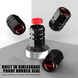 4PCS Tire Valve Stem Caps to Dodge Challenger Durango SRT 1500 Auto Accessories, Aluminum Tire Valve Cap Set, Corrosion Resistant, Universal Stem Covers for Cars Trucks Motorcycles SUVs Bikes