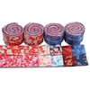 CraftsFabrics 20pcs 2.4x42" Floral Gold Metallic Bronzing Jelly Rolls Quilting