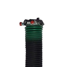 ALCAN Premium Garage Door Torsion Spring (0.243 in. Wire x 2 in. D x 28 in. L) | Left Hand Wound Replacement for 7-8 Feet High Garage Doors (Black/Right)