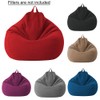 Bean Bag Cover Cotton Linen Cover 100 x 120 cm