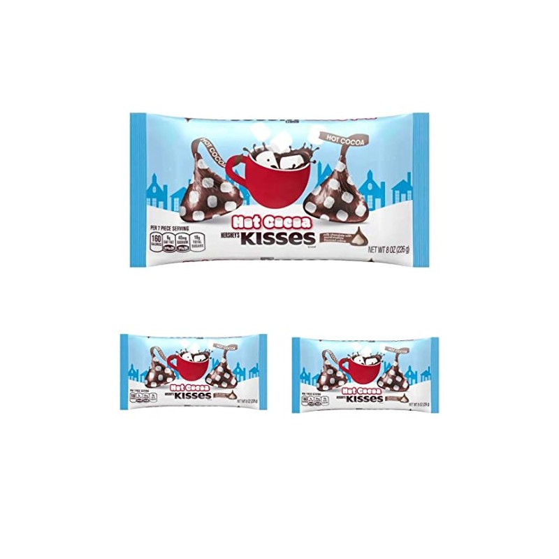 KISSES Chocolates Hot Cocoa Milk Chocolate - 3 Packs Of