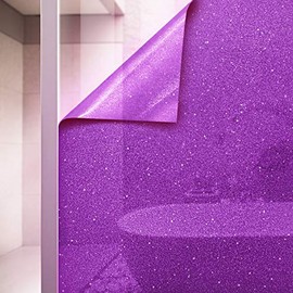 VViViD Purple Crystal Tint Frosted Decorative Two-Way Privacy Window Adhesive Vinyl Film Roll (60in by 360in)